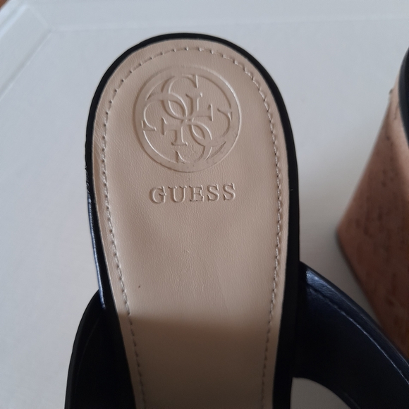 Guess Black Wedge Sandals - Picture 4 of 8